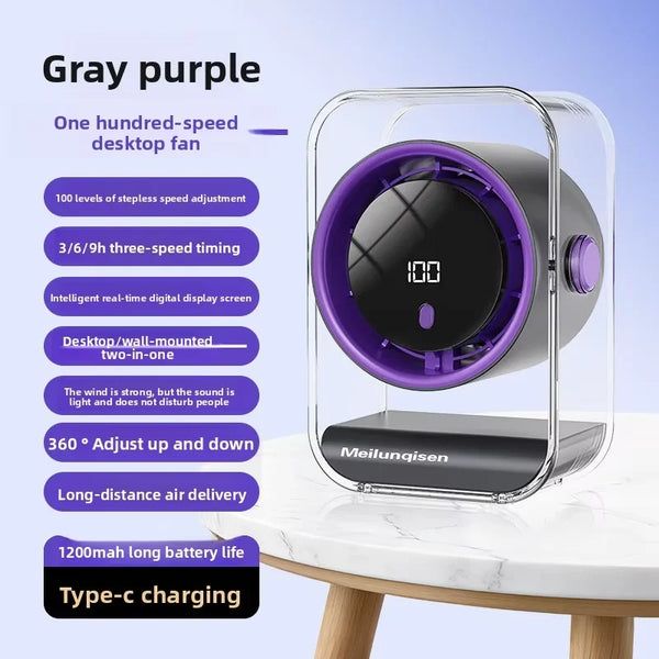 Smart Bladeless Desktop Fan
