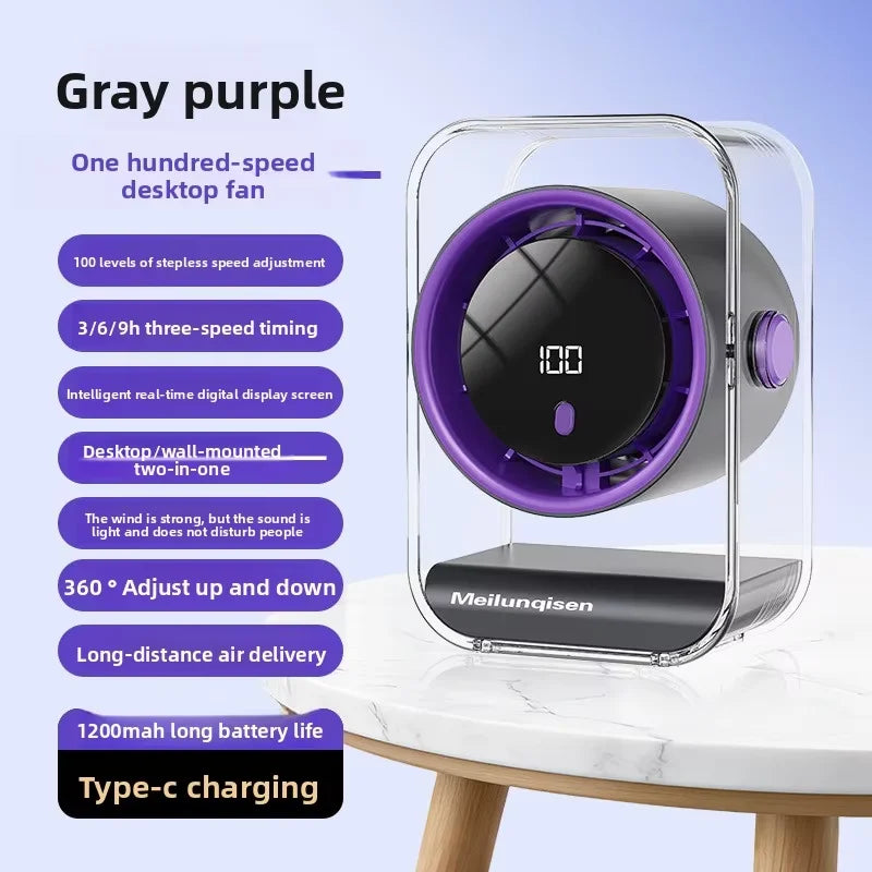 Smart Bladeless Desktop Fan